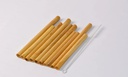 Pouch of 10 Bamboo Straws with Cleaner