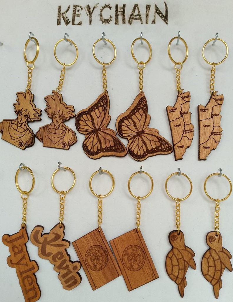 Bamboo Keychains