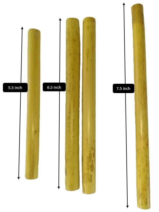 Pack of 4 Bamboo Straw & Brush