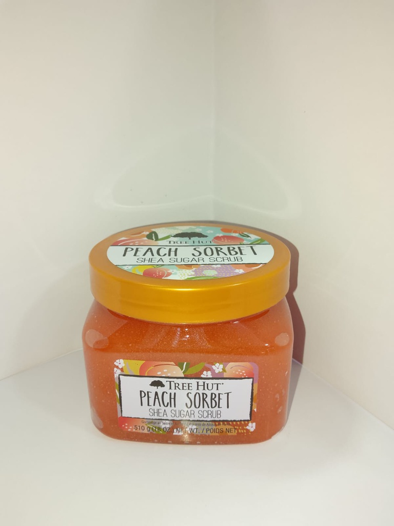 Tree Hut Peach Sorbet sugar scrub