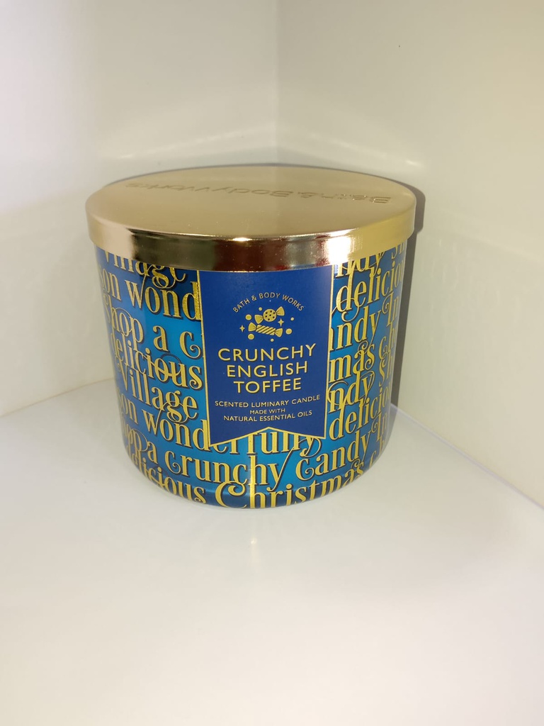 B&B Crunchy English Toffee 3 Wick Candle