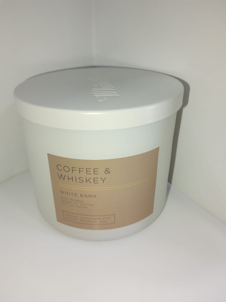 B&B Coffee and Whisky 3 Wick Candle