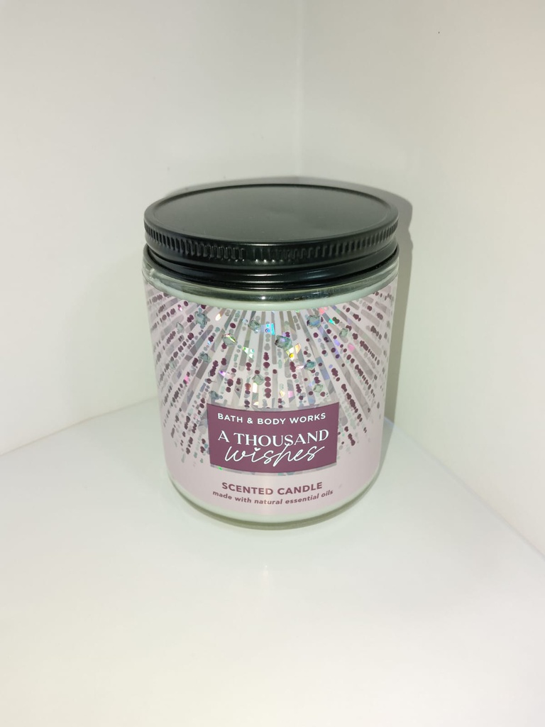 B&B Thousand Wishes single Wick Candle