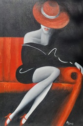 Black Dress Painting