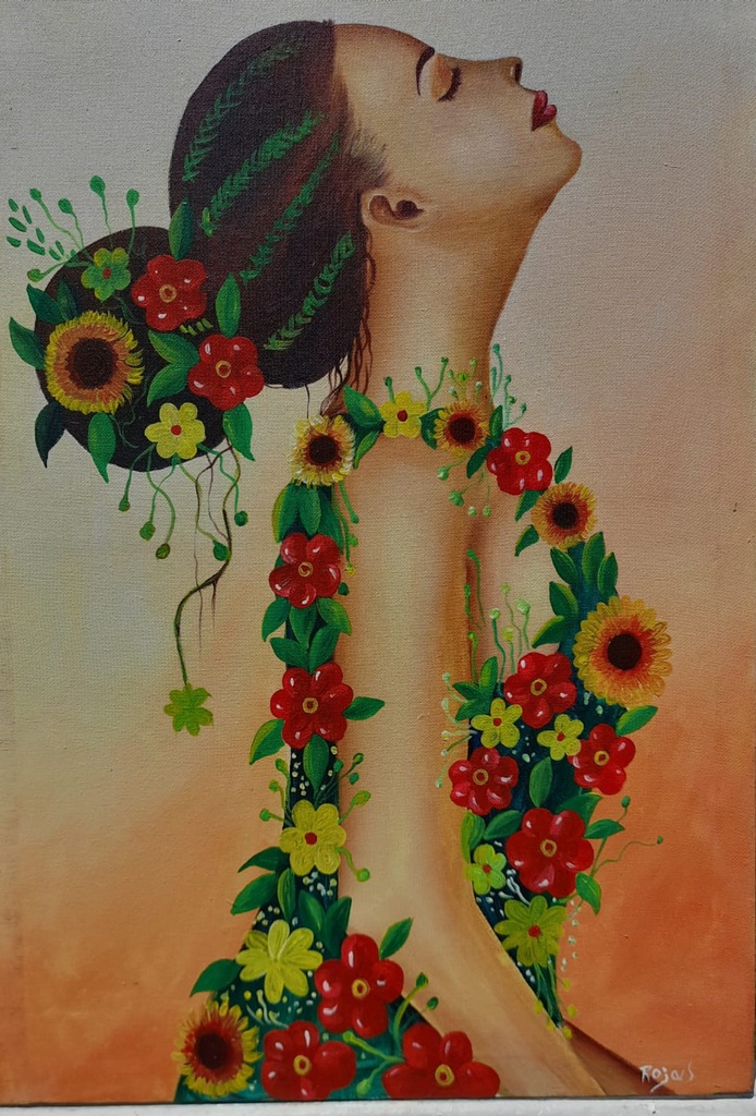 Flower Dress Painting